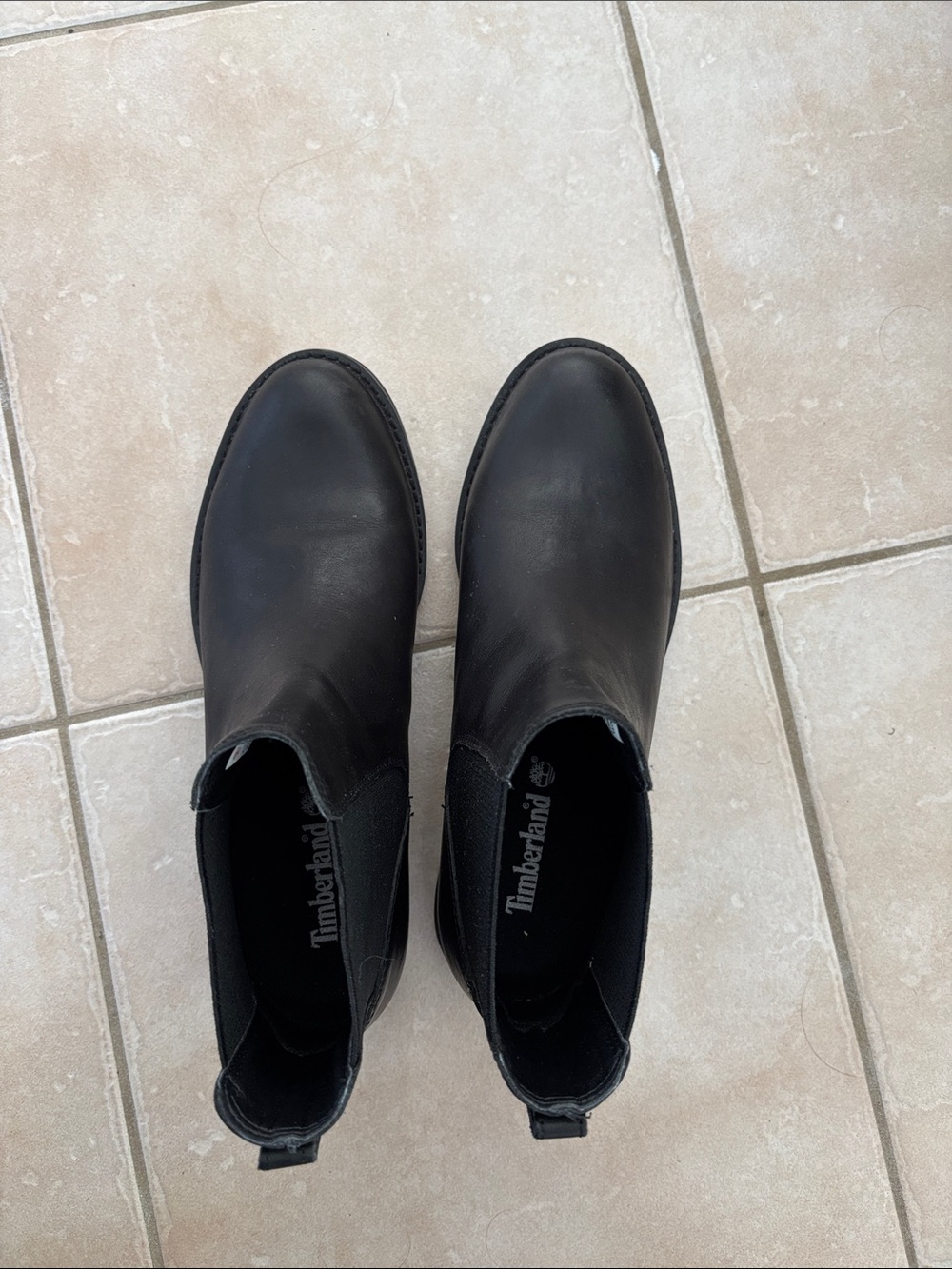 Women’s black leather Timberland Chelsea Boots